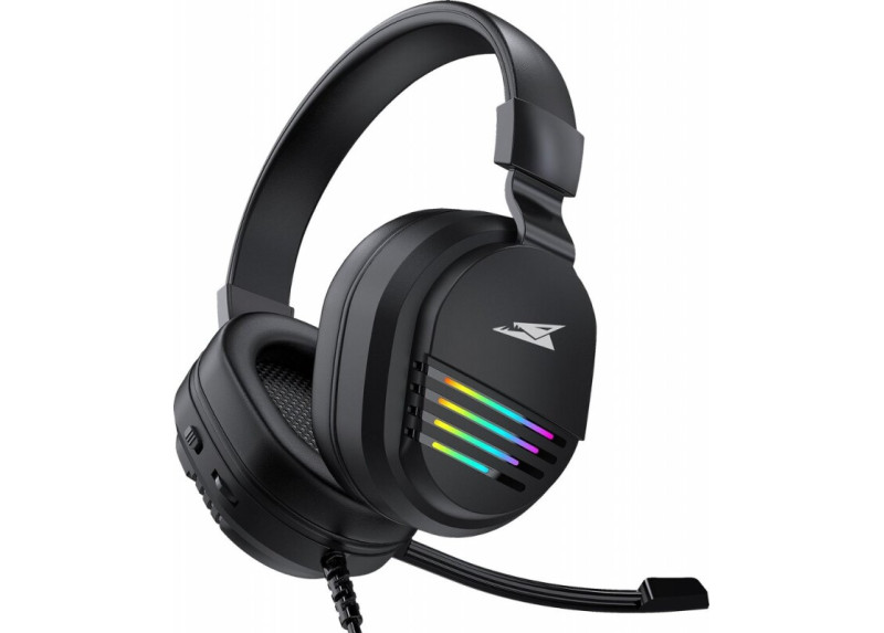 Baracuda PEARL RGB | On-Ear Gaming Headset 3,5mm en USB | Zwart