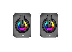 Baracuda SEASHELL Rainbow | 2.0 Stereo Luidsprekerset USB | 2x3000mW | Zwart