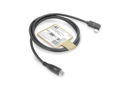 ACT USB 3.0 10Gbps 60W USB Type-C® (recht) naar USB Type-C® (haaks links/rechts) kabel, 3 meter