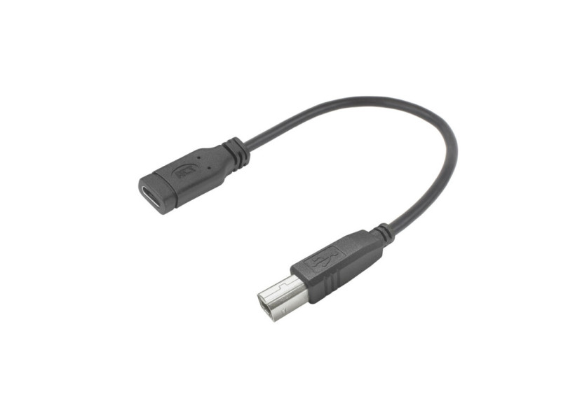 ACT USB Type-C® female naar USB-B 2.0 printer adapterkabel 0,2m ACT USB Type-C® female naar USB-B 2.0 printer adapterkabel 0,2m