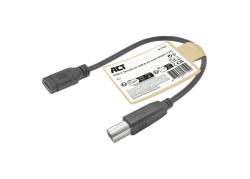 ACT USB Type-C® female naar USB-B 2.0 printer adapterkabel 0,2m