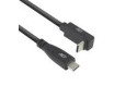 ACT USB 3.0 10Gbps 60W USB Type-C® (recht) naar USB Type-C® (haaks boven/beneden) kabel, 0,5 meter