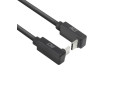 ACT USB 3.0 10Gbps 60W USB Type-C® (haaks boven/beneden) naar USB Type-C® (haaks boven/beneden) kabel, 0,5 meter