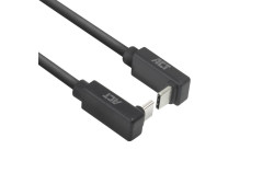 ACT USB 3.0 10Gbps 60W USB Type-C® (haaks boven/beneden) naar USB Type-C® (haaks boven/beneden) kabel, 0,5 meter