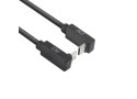 ACT USB 3.0 10Gbps 60W USB Type-C® (up/down angled) to USB Type-C® (up/down angled) Cable, 1 meter