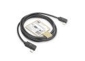 ACT USB 3.0 10Gbps 60W USB Type-C® (haaks links/rechts) naar USB Type-C® (haaks links/rechts) kabel, 1 meter
