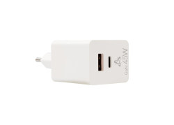 SBOX USB Oplader HC-45 | 45W | USB-A & USB-C (2 Poorten) | Wit