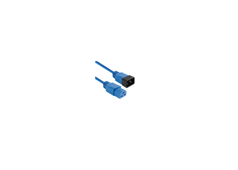 ACT Netsnoer C20 - C21 IEC60320 blauw 2 m