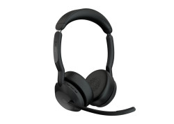 Jabra Evolve2 55 MS Stereo | Bluetooth & USB-A Headset | Met Oplaadhouder | Zwart | Voor Kantoor & Callcenter