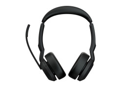 Jabra Evolve2 55 MS Stereo | Bluetooth & USB-A Headset | Met Oplaadhouder | Zwart | Voor Kantoor & Callcenter