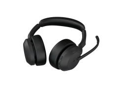 Jabra Evolve2 55 MS Stereo | Bluetooth & USB-A Headset | Met Oplaadhouder | Zwart | Voor Kantoor & Callcenter