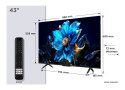 TCL 43P79K (2025) | 43&#039;&#039; Ultra HD 4K | QLED Smart TV | Wifi | Google TV | Dolby Vision | 60Hz