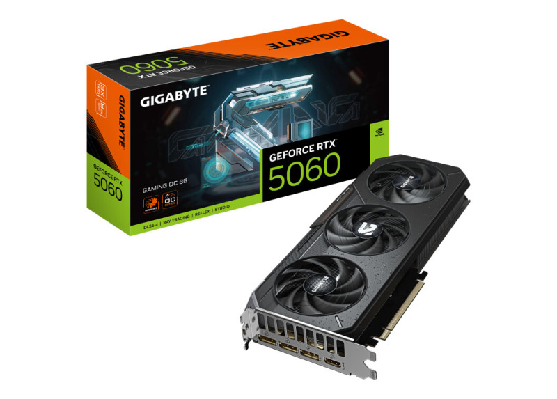 GIGABYTE GeForce RTX 5060 GAMING OC | 8GB GDDR7 | DLSS 4 | Videokaart | Nvidia GPU