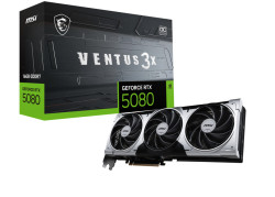 MSI GeForce RTX 5080 VENTUS 3X OC PLUS | 16GB GDDR7 | DLSS 4 | Videokaart | Nvidia GPU