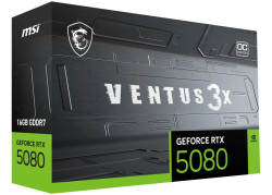 MSI GeForce RTX 5080 VENTUS 3X OC PLUS | 16GB GDDR7 | DLSS 4 | Videokaart | Nvidia GPU