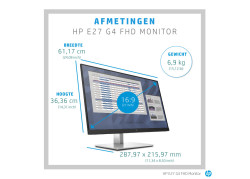 HP E-Series E27 G4 68,6 cm (27") 1920 x 1080 Pixels Full HD LED Zwart