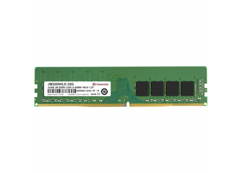 Transcend JetRam | 1x32GB DDR4 | 3200MHz | DIMM | CL22 | Geheugenmodule | RAM