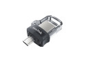 SanDisk Ultra Dual m3.0 USB flash drive 32 GB USB Type-A / Micro-USB 3.2 Gen 1 (3.1 Gen 1) Zwart, Zilver, Transparant