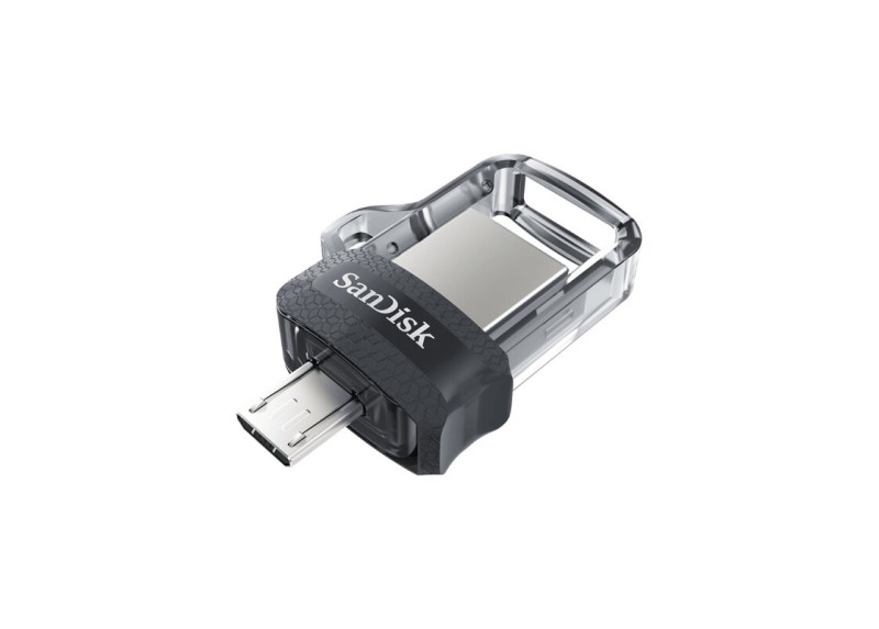 SanDisk Ultra Dual m3.0 USB flash drive 32 GB USB Type-A / Micro-USB 3.2 Gen 1 (3.1 Gen 1) Zwart, Zilver, Transparant SanDisk Ultra Dual m3.0 USB flash drive 32 GB USB Type-A / Micro-USB 3.2 Gen 1 (3.1 Gen 1) Zwart, Zilver, Transparant