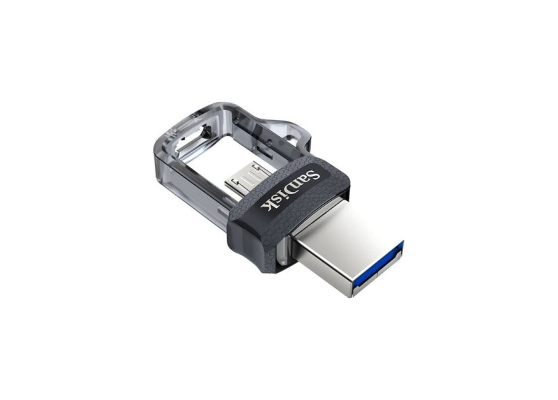 SanDisk Ultra Dual m3.0 USB flash drive 128 GB USB Type-A / Micro-USB 3.2 Gen 1 (3.1 Gen 1) Zwart, Zilver, Transparant SanDisk Ultra Dual m3.0 USB flash drive 128 GB USB Type-A / Micro-USB 3.2 Gen 1 (3.1 Gen 1) Zwart, Zilver, Transparant