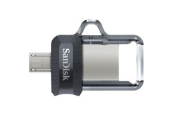 Hama 173385 USB flash drive 64 GB USB Type-A / Micro-USB Zwart, Transparant