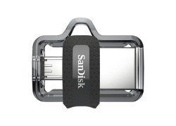 Hama 173385 USB flash drive 64 GB USB Type-A / Micro-USB Zwart, Transparant
