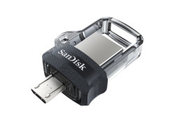 Hama 173385 USB flash drive 64 GB USB Type-A / Micro-USB Zwart, Transparant