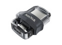 Hama 173385 USB flash drive 64 GB USB Type-A / Micro-USB Zwart, Transparant