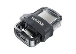 Hama 173385 USB flash drive 64 GB USB Type-A / Micro-USB Zwart, Transparant