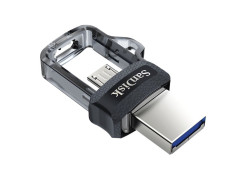 Hama 173385 USB flash drive 64 GB USB Type-A / Micro-USB Zwart, Transparant