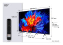 TCL 85P8K | 85&#039;&#039; Ultra HD 4K | QLED Smart TV | Wifi | Google TV | Dolby Vision | 144Hz (2025)