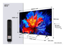 TCL 85P8K | 85&#039;&#039; Ultra HD 4K | QLED Smart TV | Wifi | Google TV | Dolby Vision | 144Hz (2025)