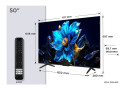 TCL 50P79K | 50" 4K Ultra HD QLED Smart TV | Google TV | Dolby Vision | 60Hz (2025)