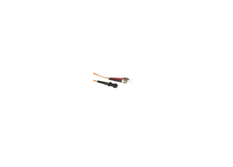 ACT 2 meter LSZH Multimode 62.5/125 OM1 glasvezel patchkabel duplex met MTRJ en ST connectoren