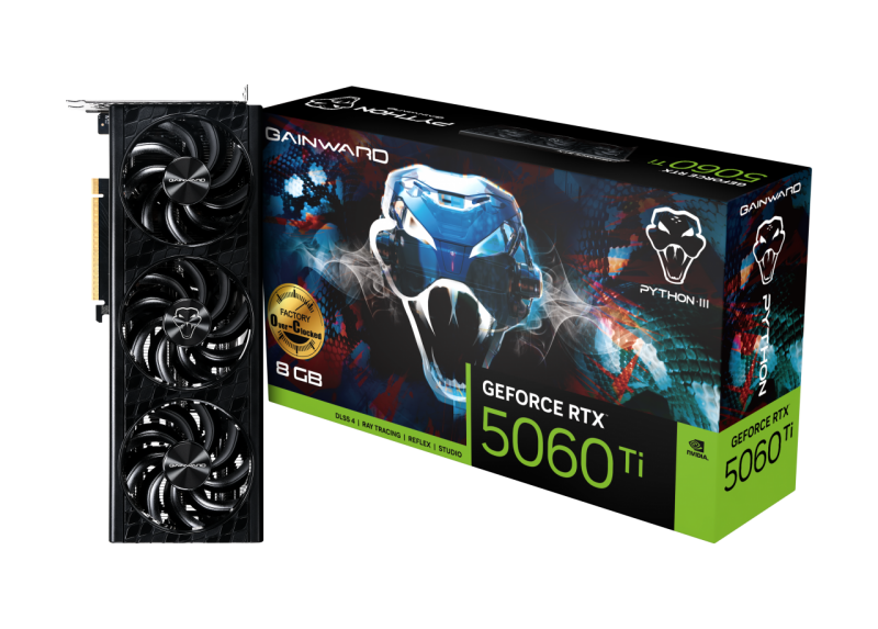 5060Ti Gainward RTX Python III OC 8GB/3xDP/HDMI