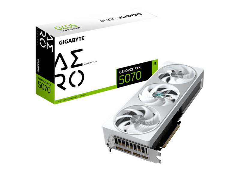5070 Gigabyte RTX AERO OC 12GB/3xDP/HDMI - Wit