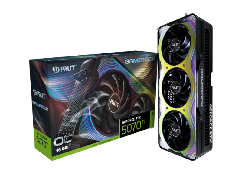 5070Ti Palit RTX GameRock OC 16GB/3xDP/HDMI