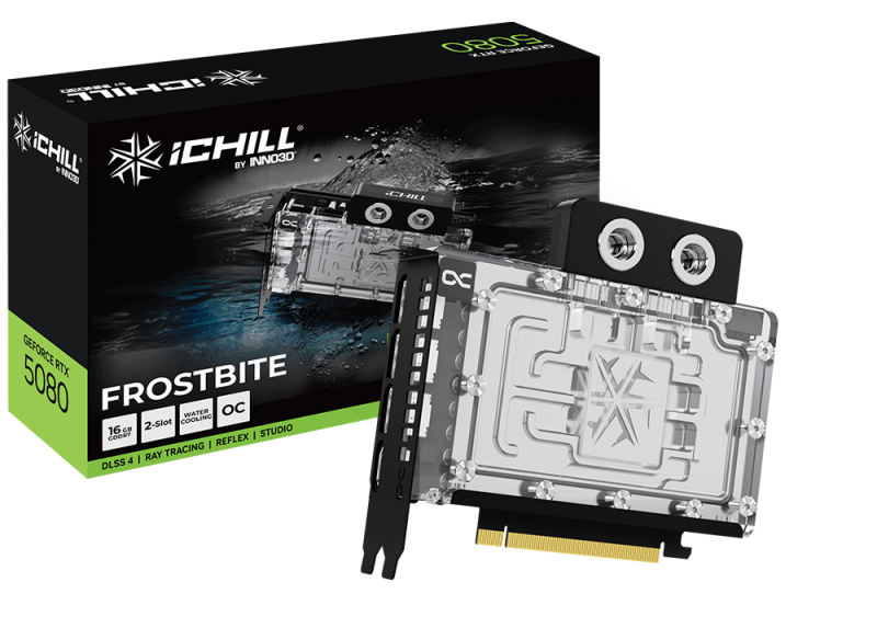 5080 Inno3D RTX iCHILL FROSTBITE 16GB/3xDP/HDMI - Waterk