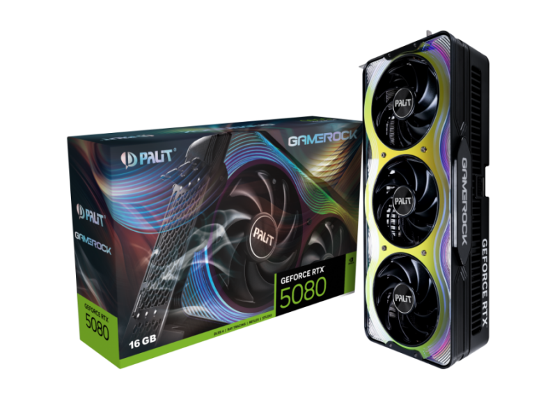 5080 Palit RTX GameRock 16GB/3xDP/HDMI