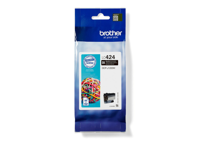 Brother LC-424BK Zwart 29,0ml (100% Comp. Chip)