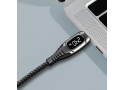 USB 2.0 C <--> USB-C 1.00m LogiLink Zwart, OLED display