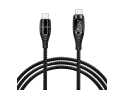 USB 2.0 C <--> USB-C 2.00m LogiLink Zwart, OLED display