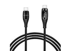 USB 2.0 C <--> USB-C 2.00m LogiLink Zwart, OLED display