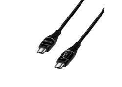 USB 2.0 C <--> USB-C 2.00m LogiLink Zwart, OLED display
