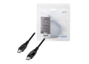 USB 2.0 C <--> USB-C 2.00m LogiLink Zwart, OLED display