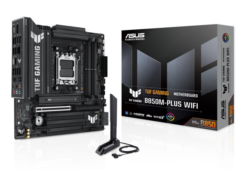 ASUS AM5 B850M-PLUS TUF GAMING WIFI - DDR5/3xM.2/DP/HDMI