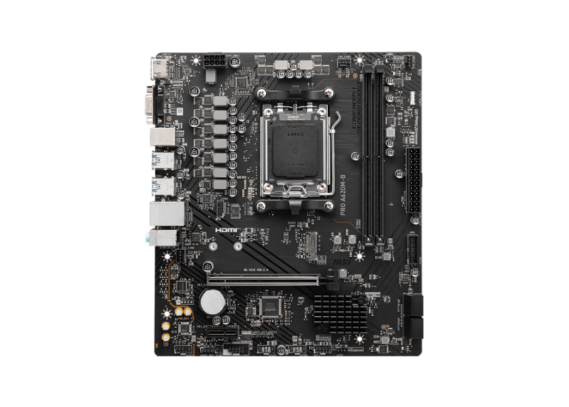 MSI AM5 A620M-B PRO - DDR5/M.2/HDMI/VGA/ÂµATX