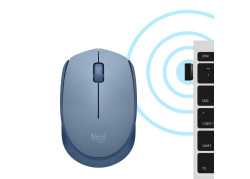 Logitech M171 Optical USB Blauw-Grijs Retail Wireless