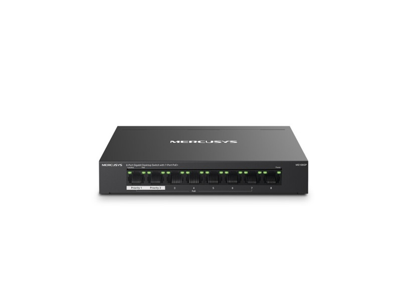 MERCUSYS 8Port 1Gbps (7xPoE+) MS108GP
