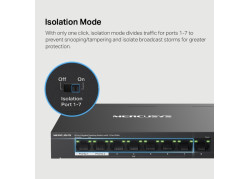 MERCUSYS 8Port 1Gbps (7xPoE+) MS108GP